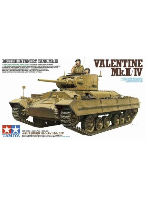 Tamiya - British Infantry Tank Mk.III Valentine Mk.II/IV - 2 figures