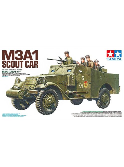 Tamiya - M3A1 Scout Car - 5 figures