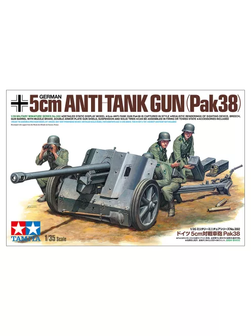 Tamiya - German 5 cm Anti-Tank Gun (Pak38) with crew - 4 figures