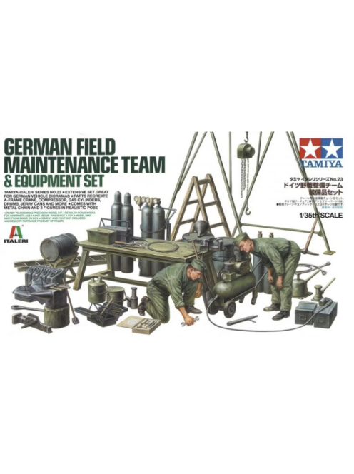 Tamiya - German Field Maintenance Team  Equipment Set w/2 figures