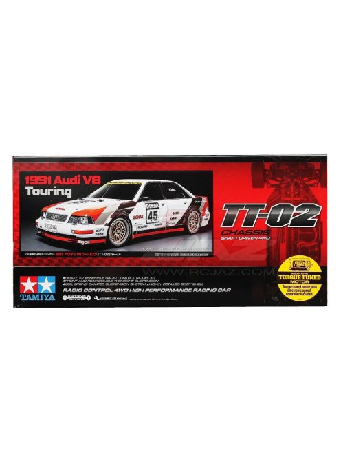 Tamiya - 1:10 Audi V8 Touring (TT-02) 1991 - model with the possibility of installing radio control