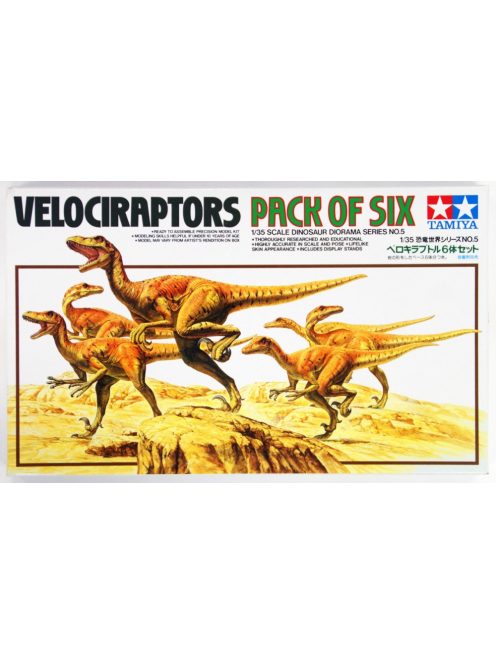Tamiya - Velociraptors Diorama Pack Of Six