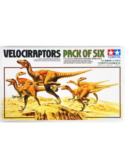 Tamiya - Velociraptors Diorama Pack Of Six