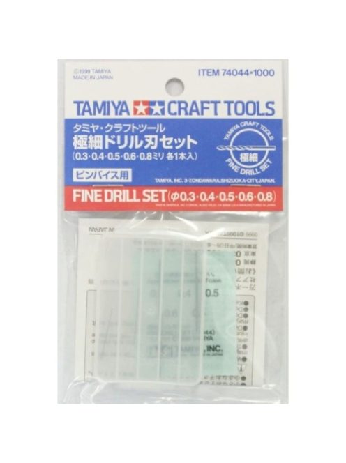 Tamiya - Fine Drill Set 0,3 - 0,8mm