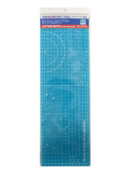 Tamiya - Cutting Mat A (A3 Half/Blue) - 145mm x 450mm, 2mm thickness