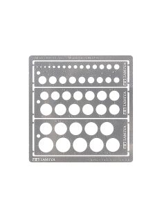   Tamiya - Tamiya Craft Tools Series Modelling Template (Round, 1-12.5mm) For Advanced Users