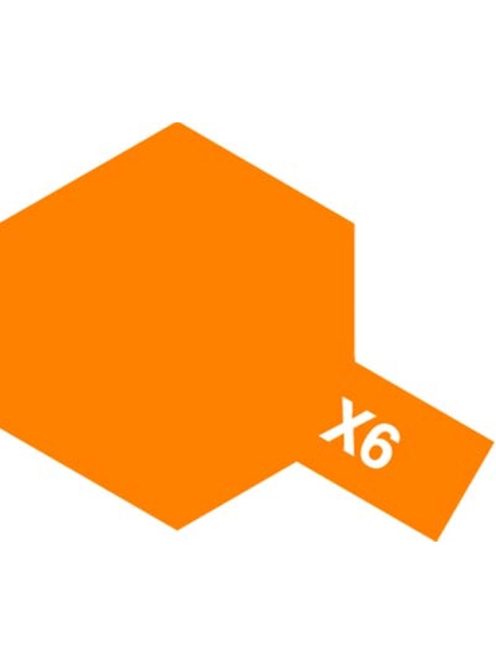 Tamiya - X-6 Orange - Acrylic Paint (Gloss) 23 ml
