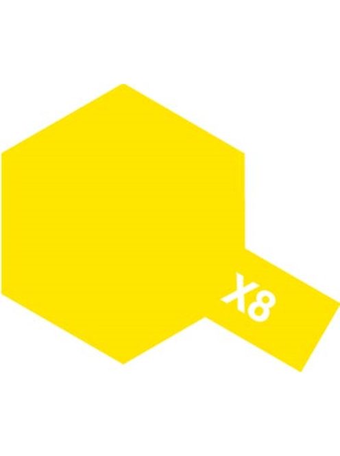 Tamiya - X-8 Lemon Yellow - Acrylic Paint (Gloss) 23 ml