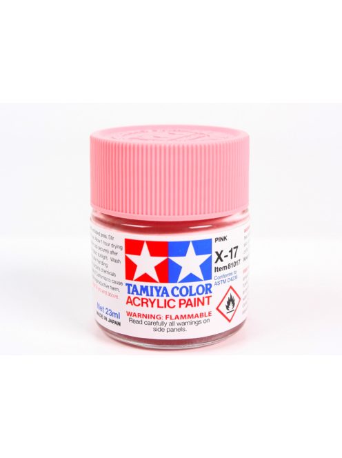 Tamiya X-17 Rózsaszín fényes 23 ml - festék