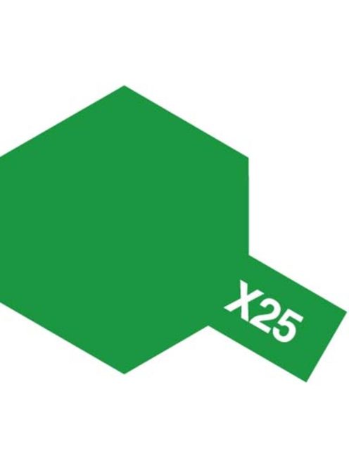 Tamiya - X-25 Clear Green - Acrylic Paint (Gloss) 23 ml