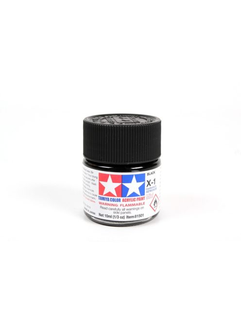 Tamiya - Mini Acrylic X-1 Black 10 ml