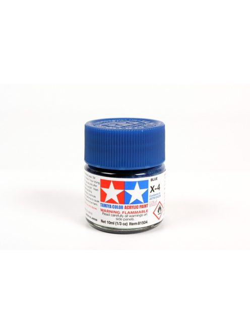 Tamiya - Mini Acrylic X-4 Blue 10 ml