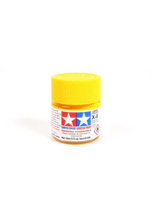 Tamiya - Mini Acrylic X-8 Lemon Yellow 10 ml