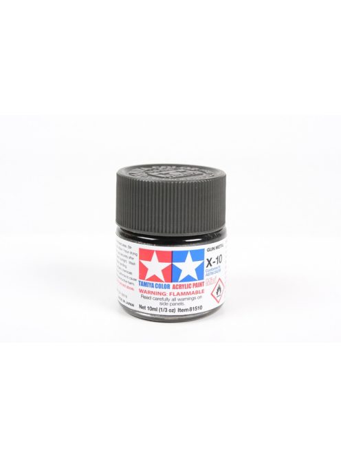 Tamiya - Mini Acrylic X-10 Gun Metal 10 ml