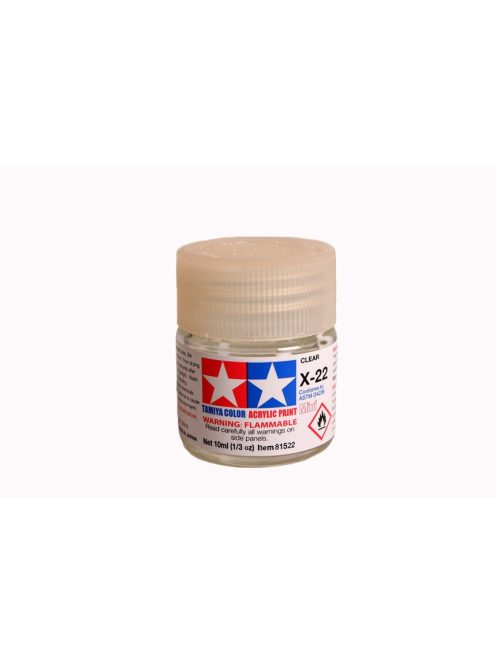 Tamiya - Mini Acrylic X-22 Clear 10 ml