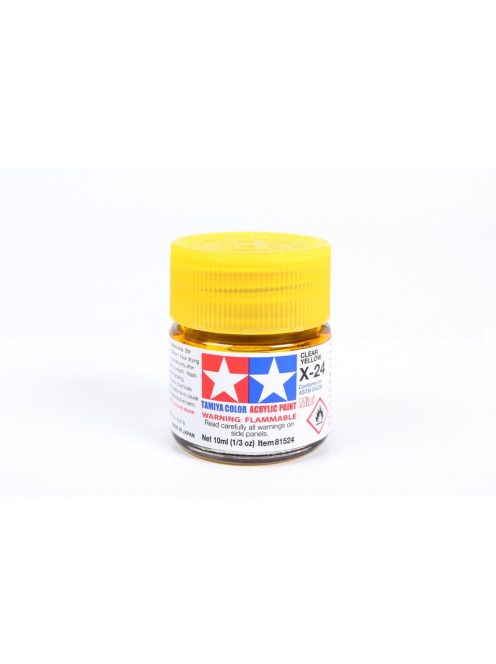 Tamiya - Mini Acrylic X-24 Clear Yellow 10 ml