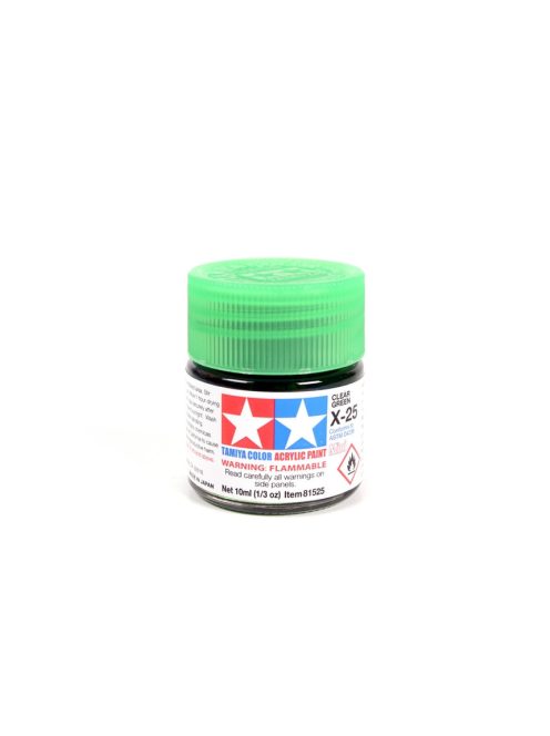 Tamiya - Mini Acrylic X-25 Clear Green 10 ml