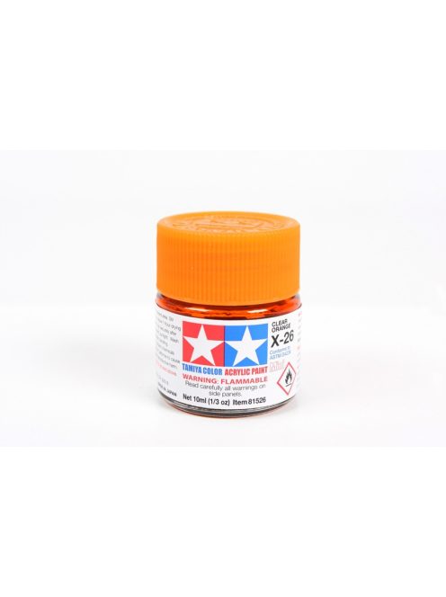 Tamiya - Mini Acrylic X-26 Clear Orange 10 ml