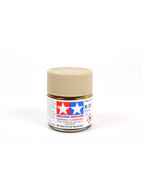 Tamiya - Mini Acrylic X-31 Titanium Gold 10 ml