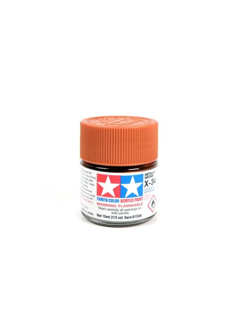 Tamiya - Mini Acrylic X-34 Metallic Brown 10 ml