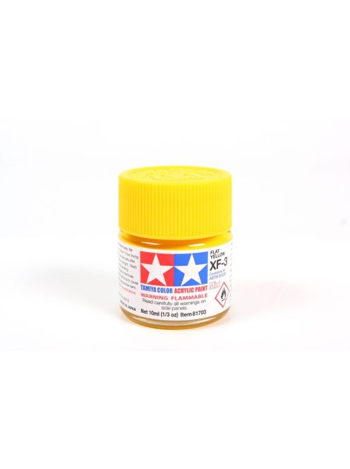 Tamiya - Mini Acrylic XF-3 Flat Yellow 10 ml