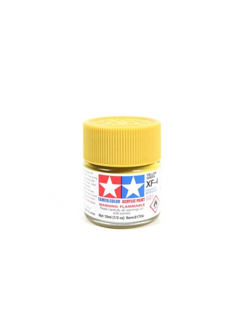 Tamiya - Mini Acrylic XF-4 Flat Yellow Green 10 ml