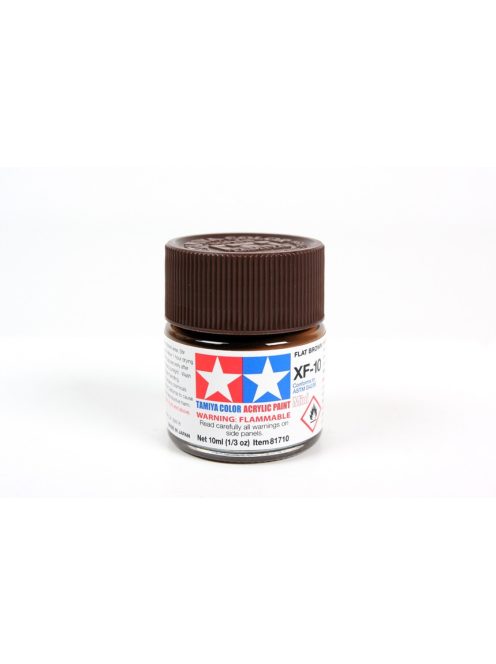 Tamiya - Mini Acrylic XF-10 Flat Brown 10 ml