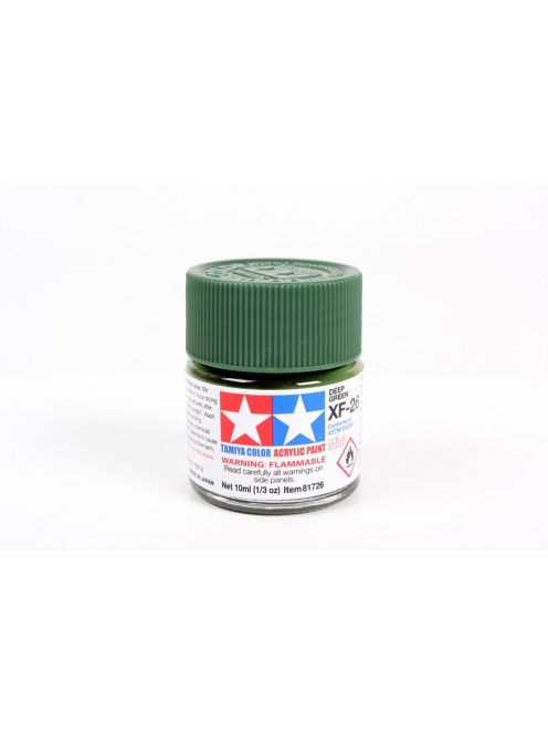 Tamiya - Mini Acrylic XF-26 Flat Deep Green 10 ml