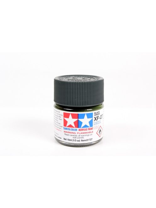 Tamiya - Mini Acrylic XF-27 Flat Black Green 10 ml