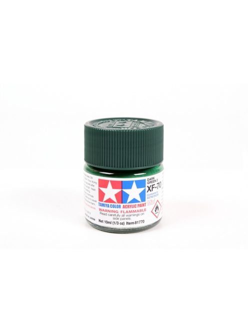 Tamiya - Mini Acrylic XF-70 Dark Green 2 (IJN) 10 ml