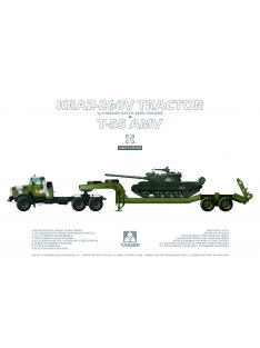Takom - Kraz 260V Tractor+T55 AMV Tank