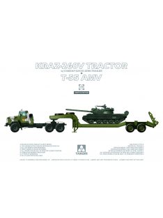 Takom - Kraz 260V Tractor+T55 AMV Tank