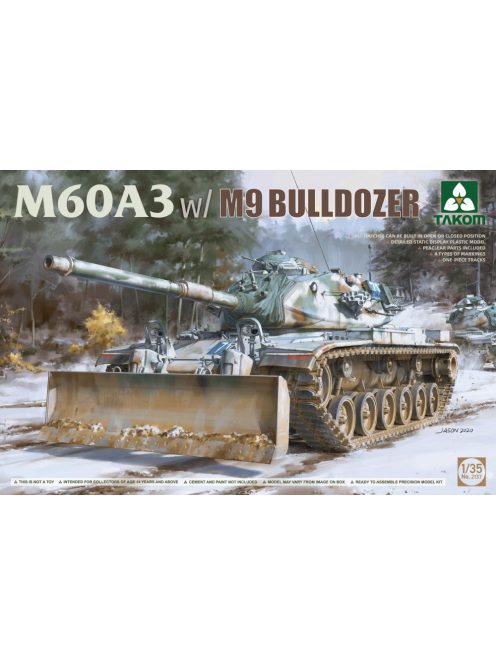 Takom - M60A3 W/M9 Bulldozer