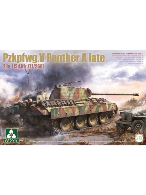 Takom - Pzkpfwg.V Panther A late  2in1 (Sd.Kfz.171/268)