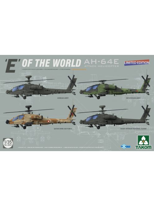 Takom - 'E' Of The World AH-64E Attack Helicopter (Limited Edition)