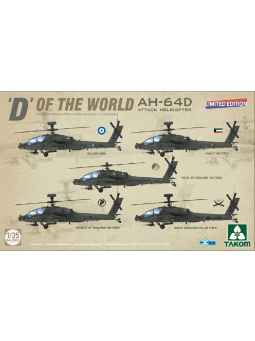 Takom - 'D' Of The World AH-64D Attack Helicopter (Limited Edition)