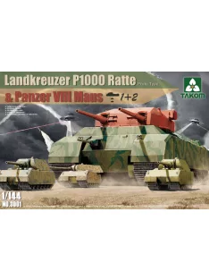   Takom - WWII Heavy Battle Tank Landkreuzer P1000 Ratte Proto type & Panzer VIII