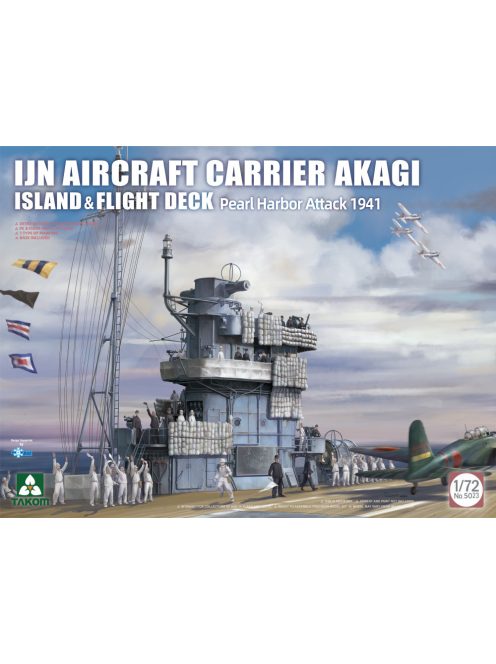  - IJN Aircraft Carrier AKAGI island & flight deck