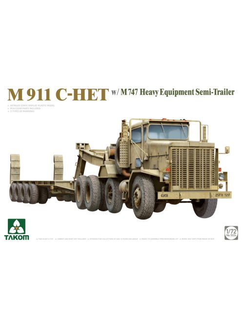 Takom - M911 C-HET w/M747 Heavy Equipment Semi-Trailer