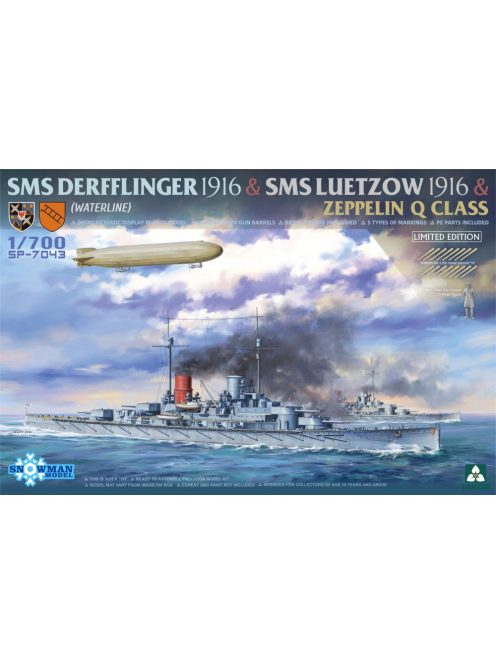 Takom - SMS Derfflinger 1916 & Sms Luetzow 1916  & Zeppelin Q Class (Limited Edition)