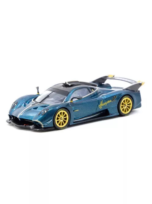 Tarmac - 1:64 Pagani Huayra R Turquoise Carbon Fiber with Gold Wheels