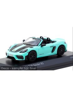 Tarmac - Porsche 718 Spyder RS, türkis/schwarz, 1:64