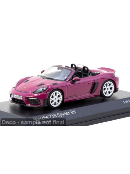 Tarmac - Porsche 718 Spyder RS, rosa, 1:64