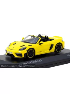 Tarmac - Porsche 718 Spyder RS, gelb, 1:64