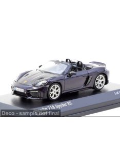 Tarmac - Porsche 718 Spyder RS, dunkelviolett, 1:64