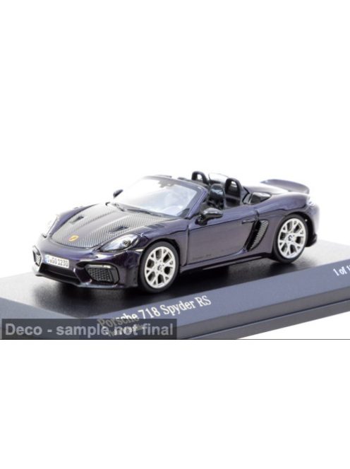 Tarmac - Porsche 718 Spyder RS, dunkelviolett, 1:64