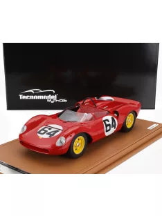   Tecnomodel - FERRARI 206SP DINO SPIDER TEAM SCUDERIA FERRARI SEFAC N 64 WINNER FREIBURG SCHAUINSLAND 1965 LUDOVICO SCARFIOTTI RED