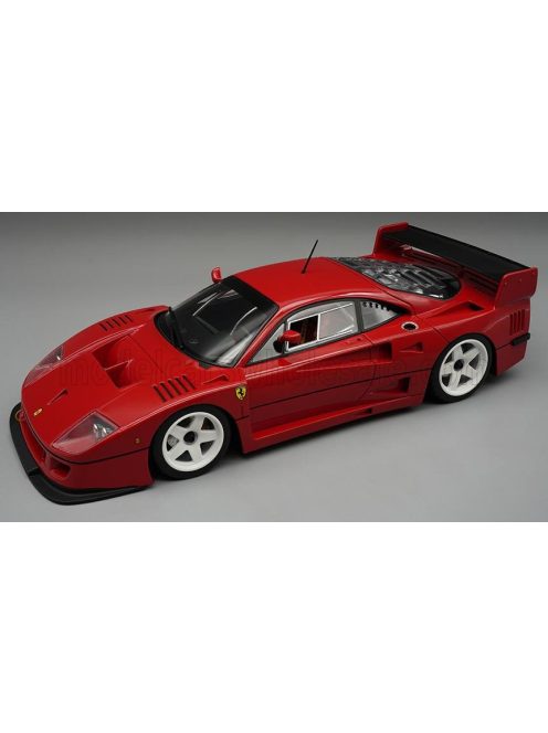 Tecnomodel - FERRARI F40 LM PRESS VERSION 1996 - WHITE RIMS - CON VETRINA - WITH SHOWCASE RED