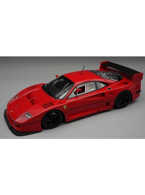 Tecnomodel - FERRARI F40 LM PRESS VERSION 1996 - BLACK RIMS - CON VETRINA - WITH SHOWCASE RED