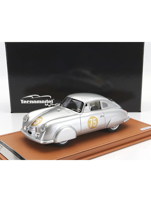 Tecnomodel - PORSCHE 356 SL N 75 SPECIAL EDITION OF THE FIRST 24h LE MANS WINNER OF CATEGORY 1951 - GUARANTEE PAPER INCLUDED SILVER